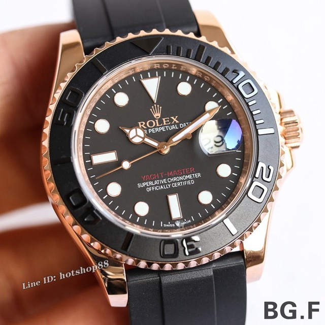 劳力士游艇名仕手表 金游艇Rolex yacht Master 116695 Rolex复刻男士腕表 gjs1935